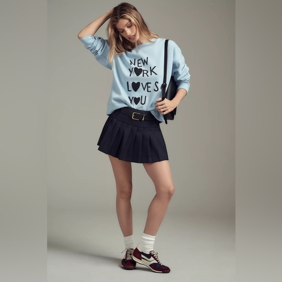 NWT! Rebecca Mayfield x Anthropologie Maeve New York Oversized Sweatshirt - XL 🟠 - Picture 5 of 7